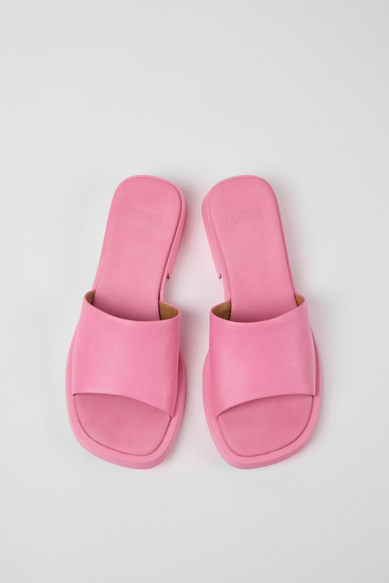 Sandalias Camper Dana Cuero Mujer Rosas | GLBHE-6541