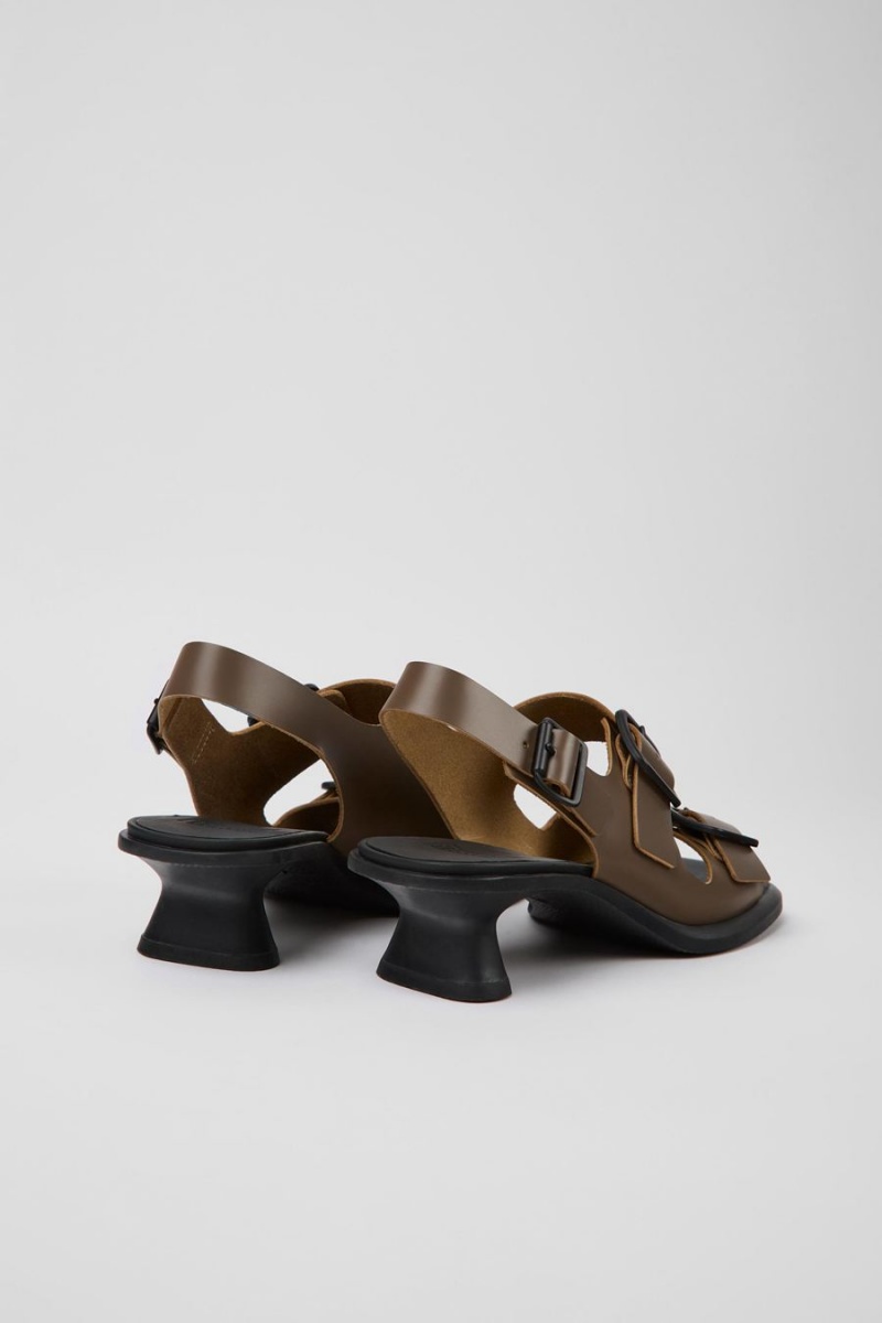 Sandalias Camper Dina Cuero Mujer Marrones | GMEBZ-0162
