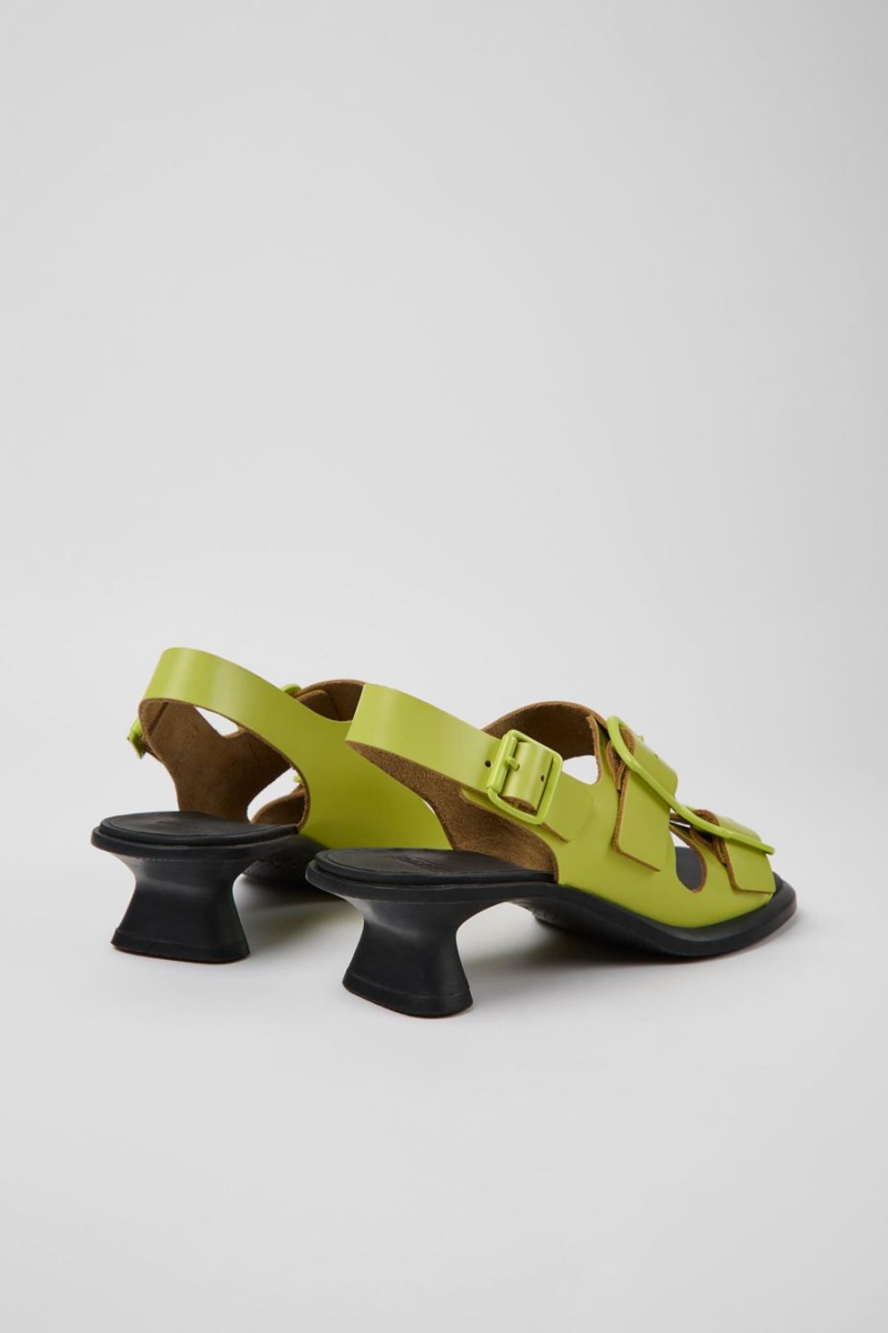 Sandalias Camper Dina Cuero Mujer Verde | LUWZS-6794
