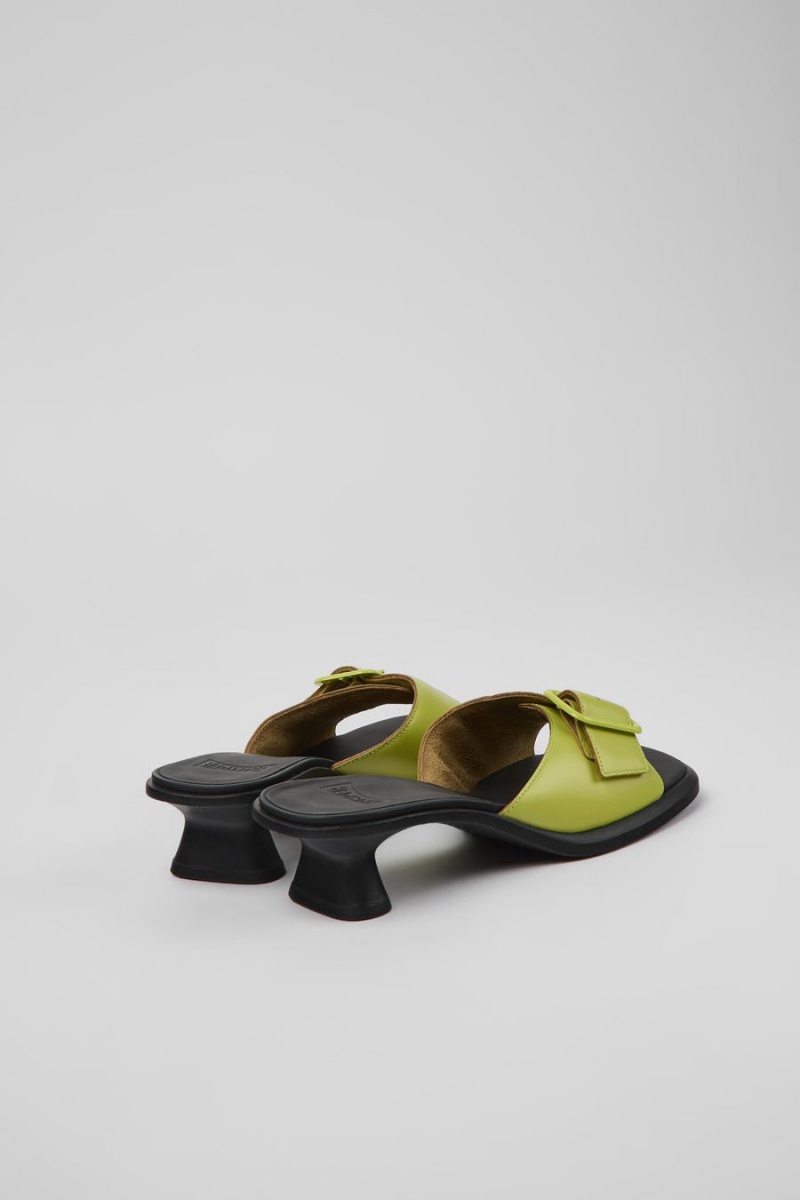 Sandalias Camper Dina Cuero Mujer Verde | ETCFB-3482