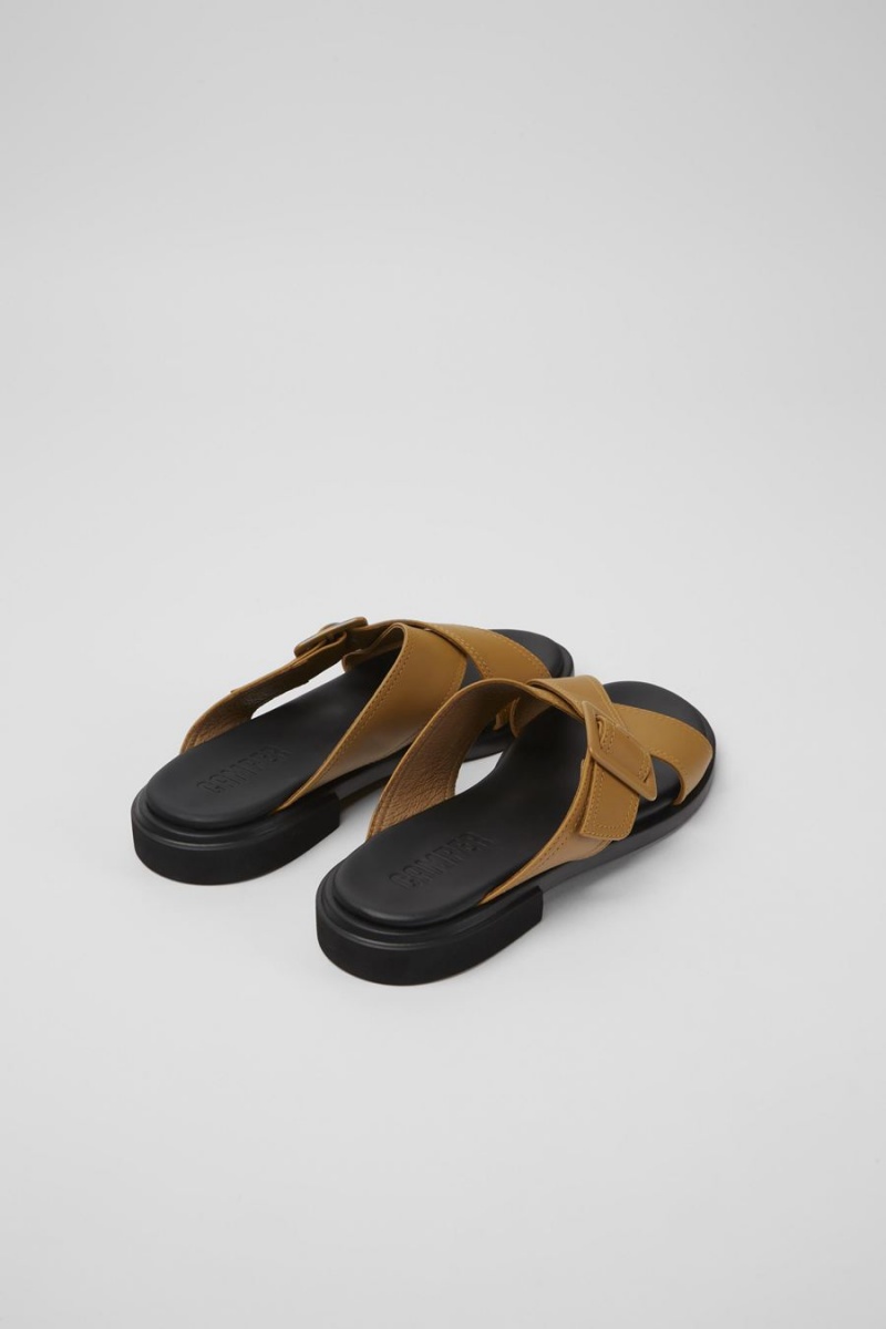 Sandalias Camper Edy Cuero Mujer Marrones | FEZQY-7964