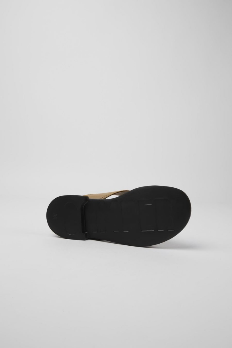 Sandalias Camper Edy Cuero Mujer Marrones | FEZQY-7964