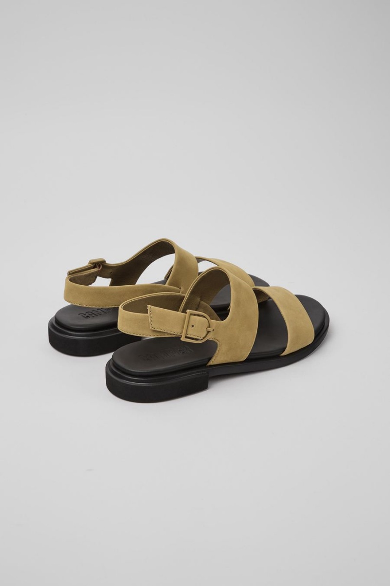 Sandalias Camper Edy Cuero Mujer Marrones | NWEBM-9217