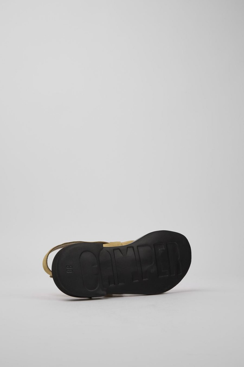 Sandalias Camper Edy Cuero Mujer Marrones | NWEBM-9217