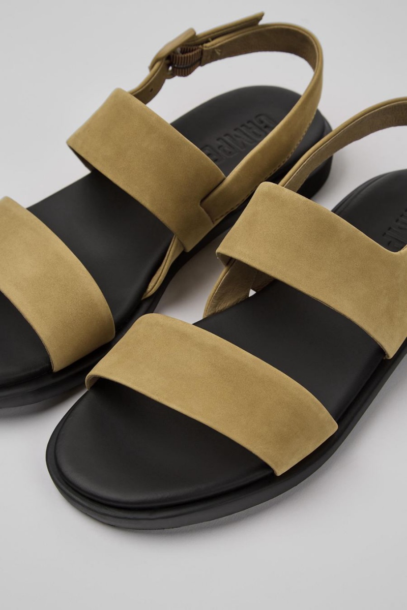 Sandalias Camper Edy Cuero Mujer Marrones | NWEBM-9217