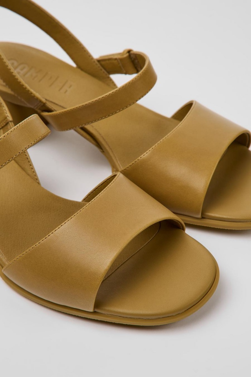 Sandalias Camper Katie Cuero Mujer Marrones | SCMGW-1290