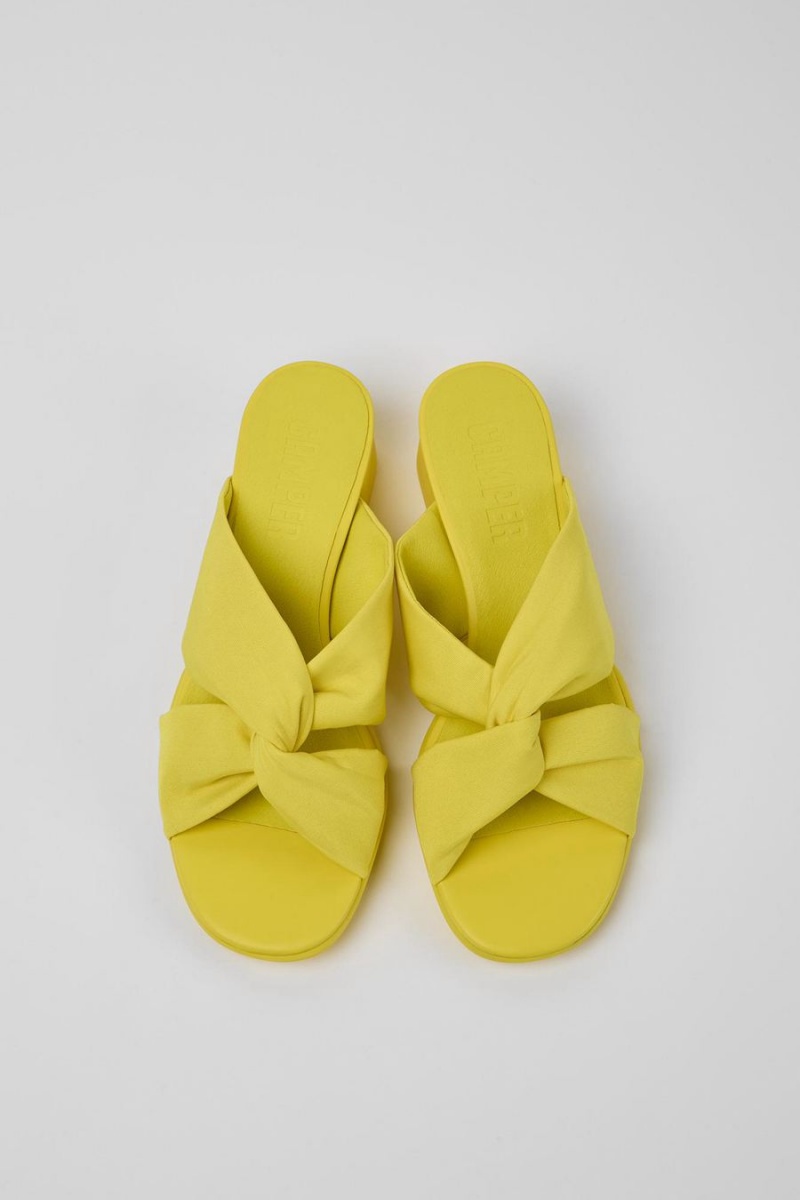 Sandalias Camper Katie Recycled Pet Mujer Amarillo | BONVH-5218