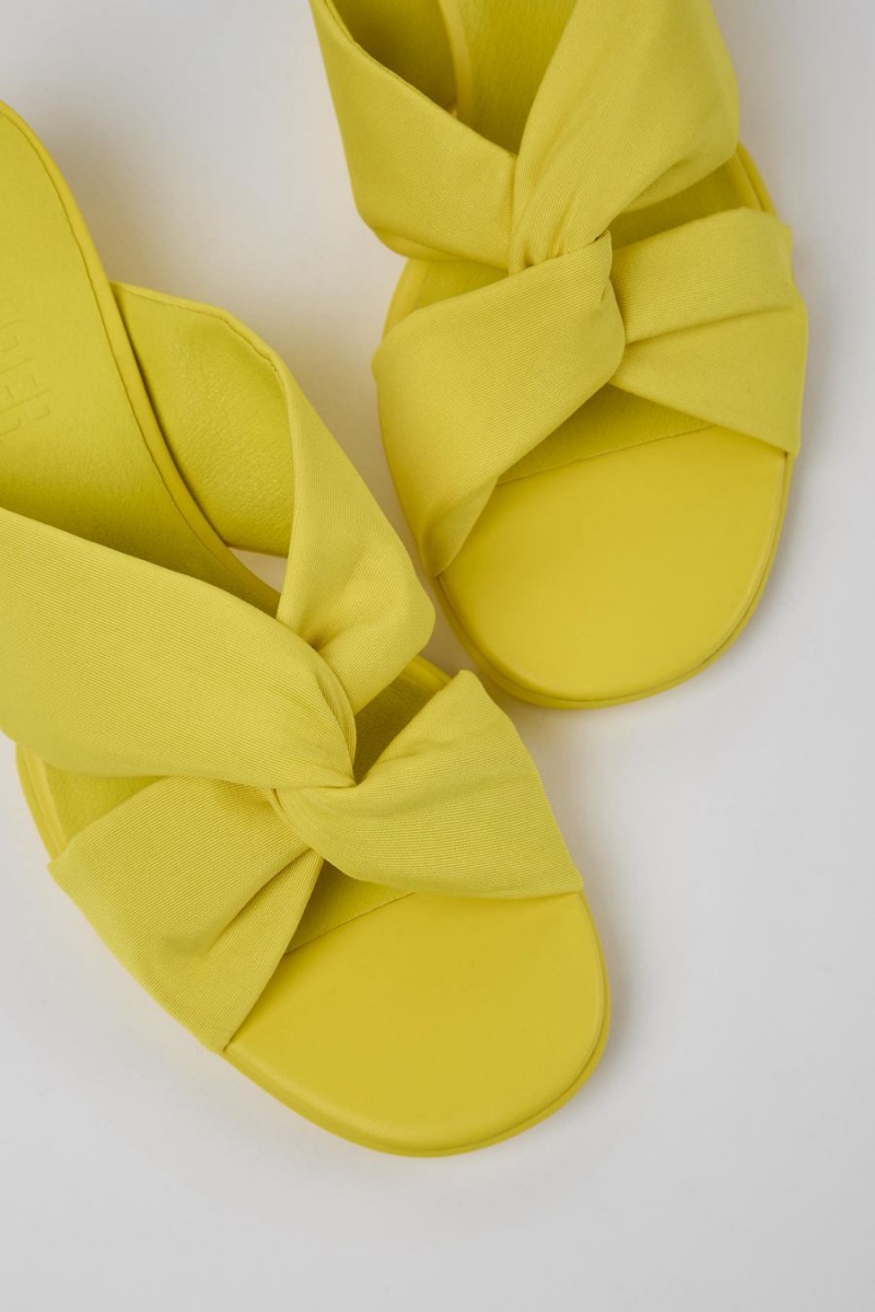 Sandalias Camper Katie Recycled Pet Mujer Amarillo | BONVH-5218
