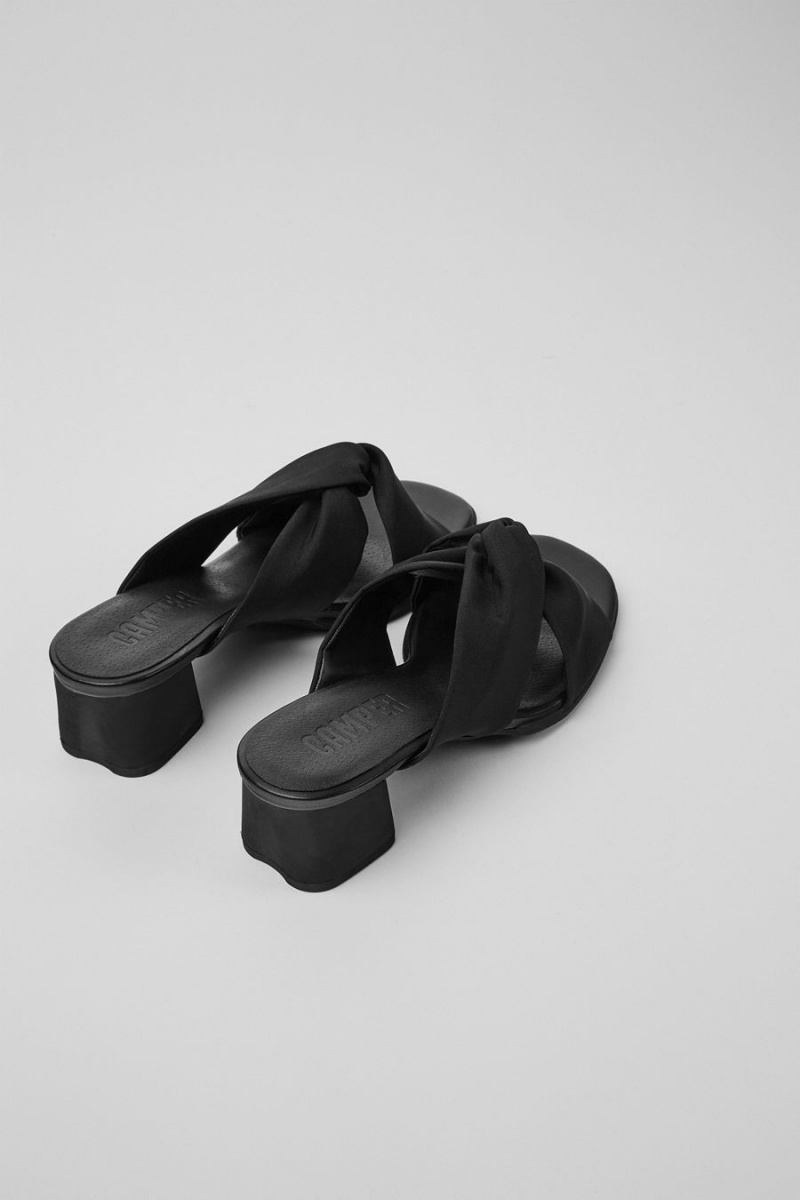 Sandalias Camper Katie Recycled Pet Mujer Negras | KSIQG-3570