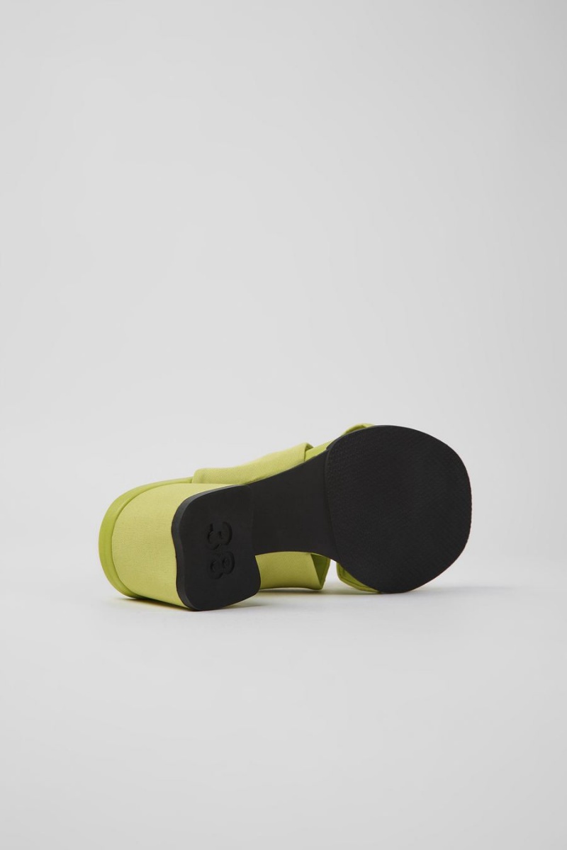 Sandalias Camper Katie Textil Mujer Verde | CYXWD-3210