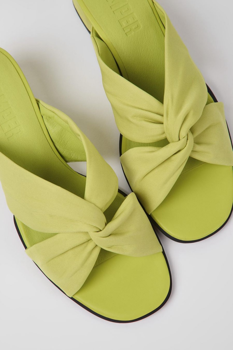 Sandalias Camper Katie Textil Mujer Verde | CYXWD-3210