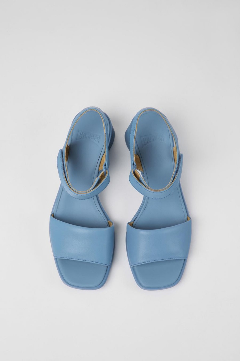 Sandalias Camper Kiara Cuero Mujer Azules | GHUCY-9185