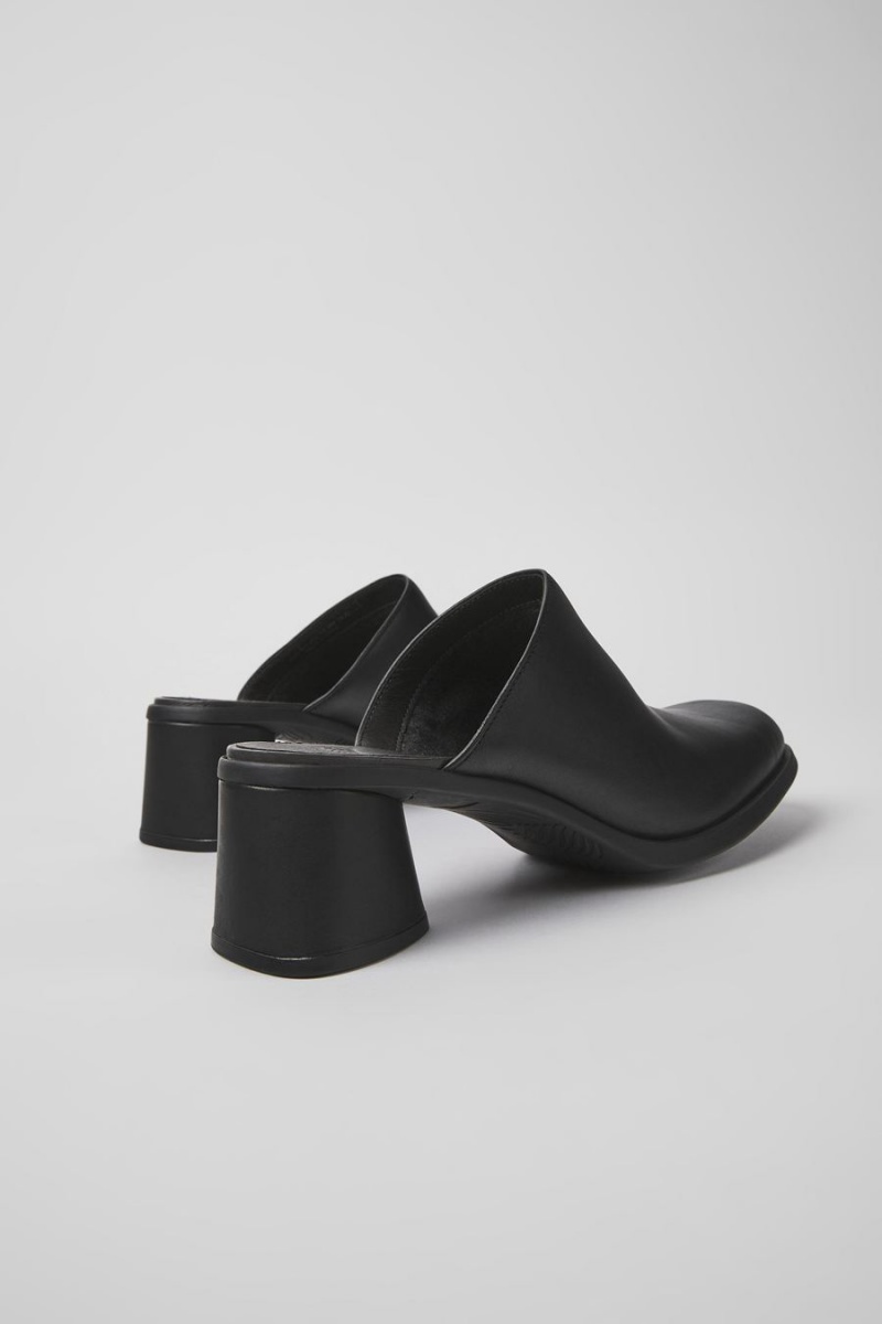 Sandalias Camper Kiara Cuero Mules Mujer Negras | XLTYZ-0356