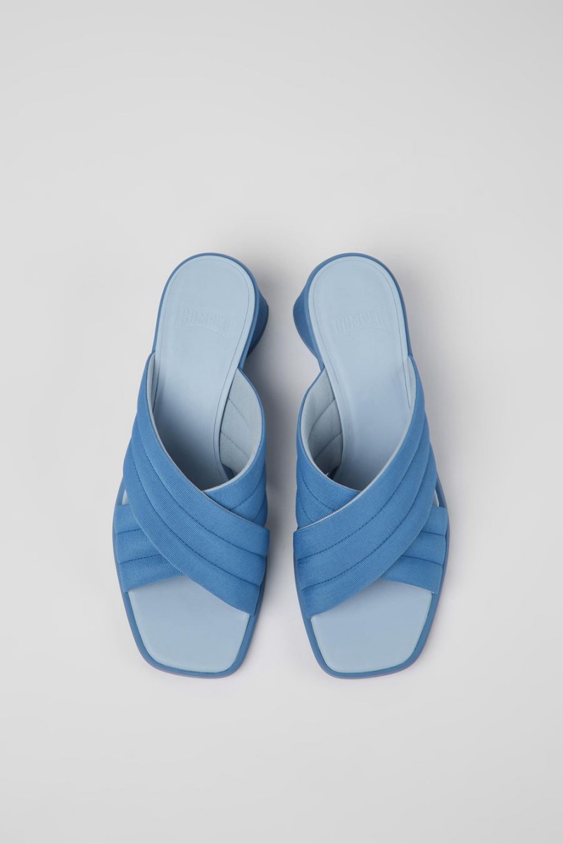 Sandalias Camper Kiara Textil Mujer Azules | LYMPJ-6023