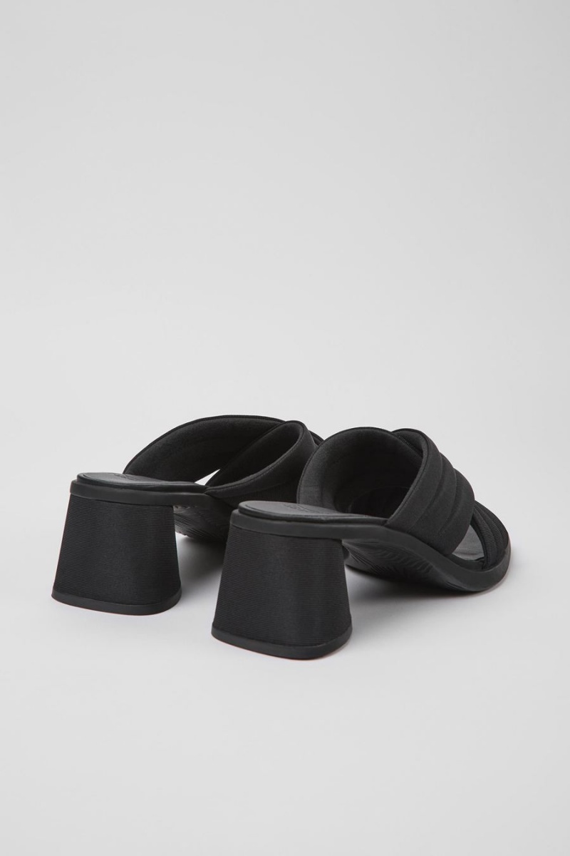 Sandalias Camper Kiara Textil Mujer Negras | HGDTR-8479