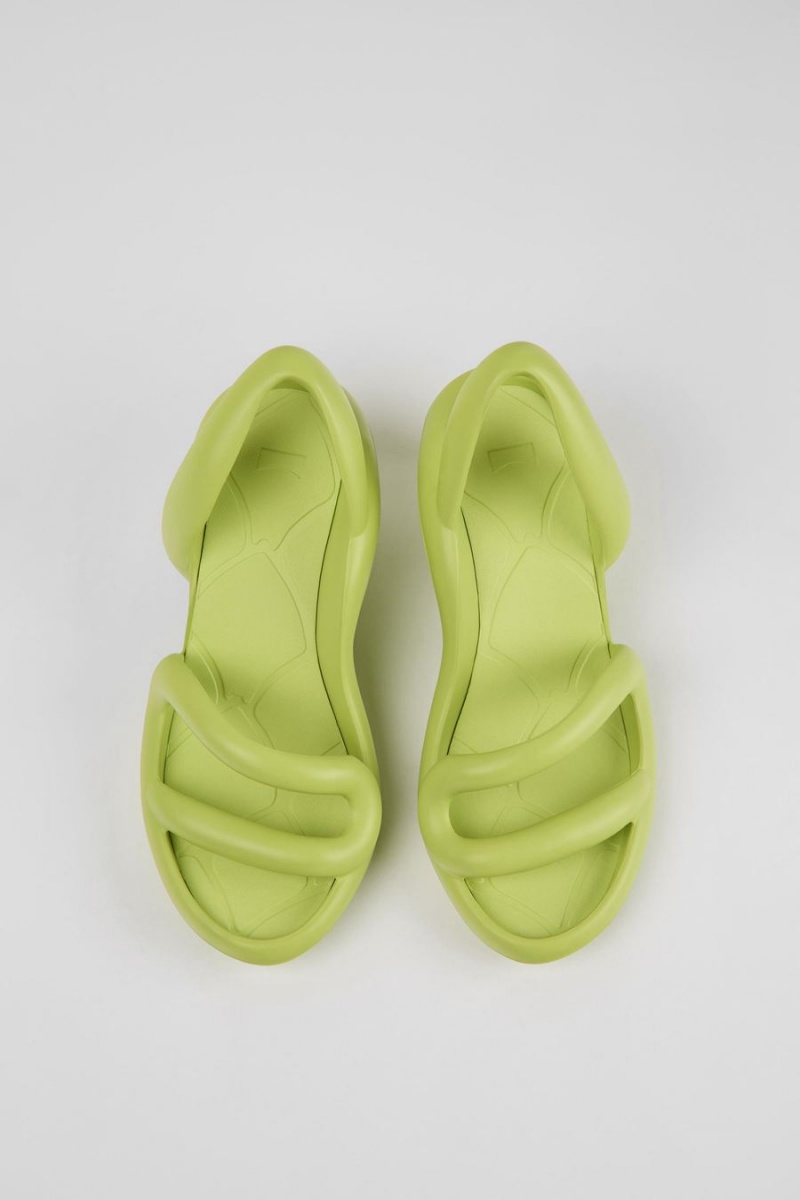 Sandalias Camper Kobarah Lime Mujer Verde | PESKT-4610