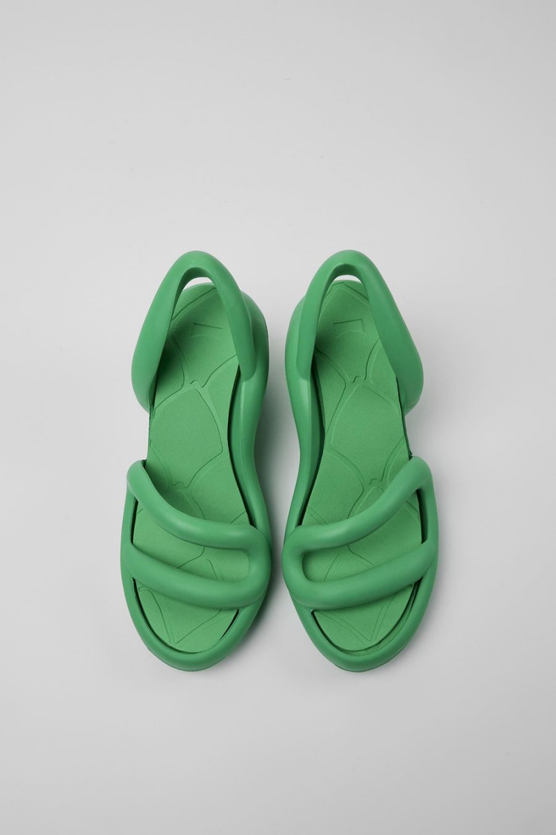 Sandalias Camper Kobarah Mujer Verde | UWPKC-0286