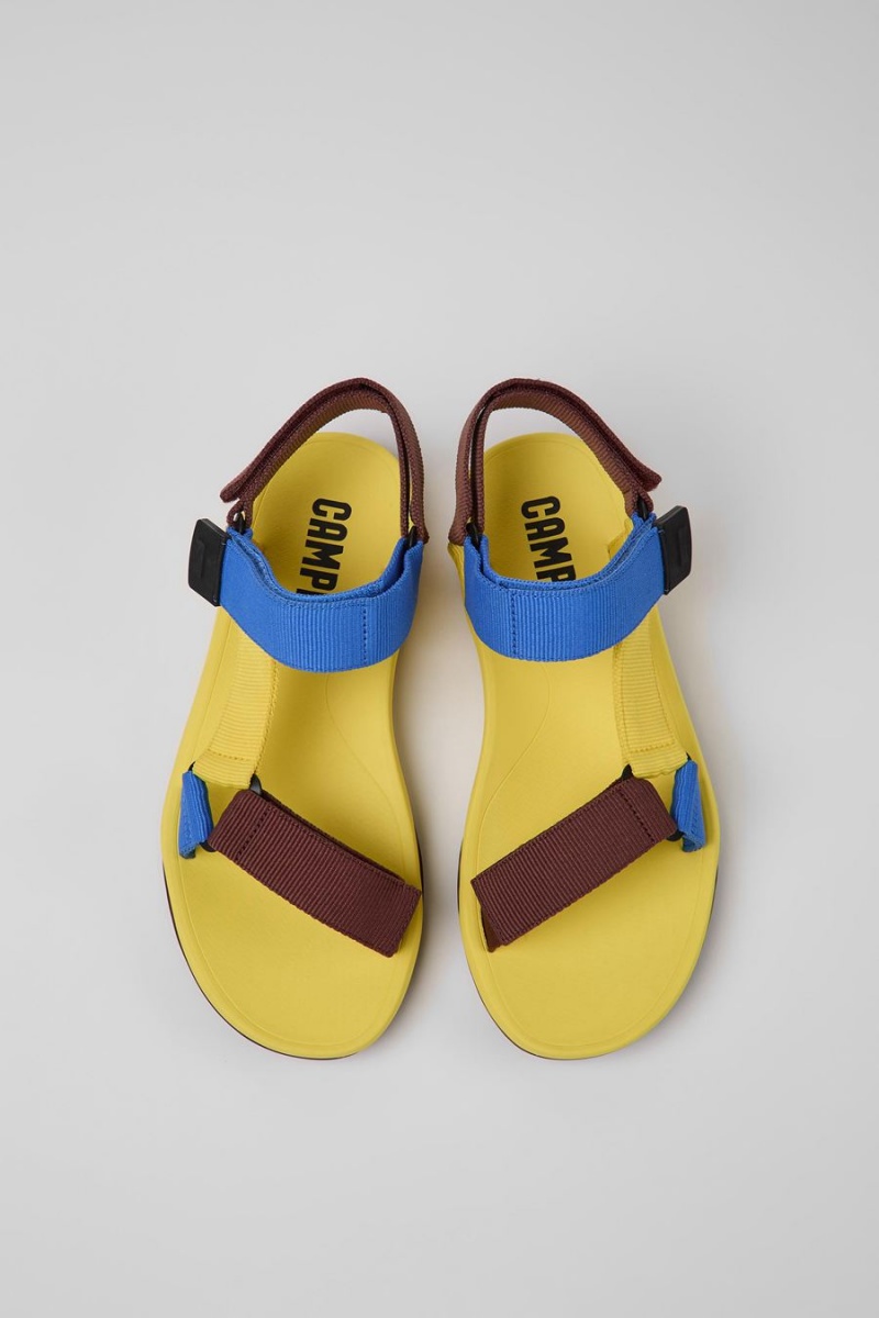 Sandalias Camper Match Hombre Amarillo | SVFNC-5820
