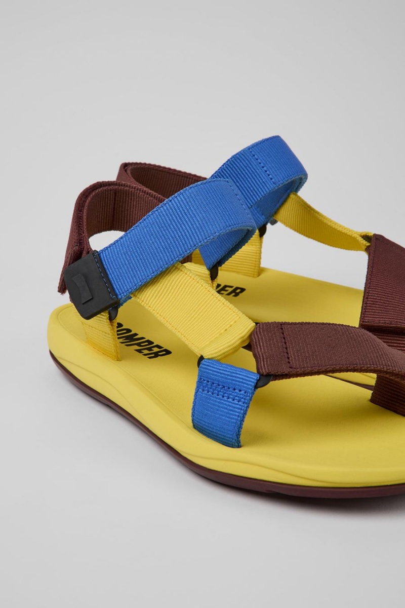 Sandalias Camper Match Hombre Amarillo | SVFNC-5820