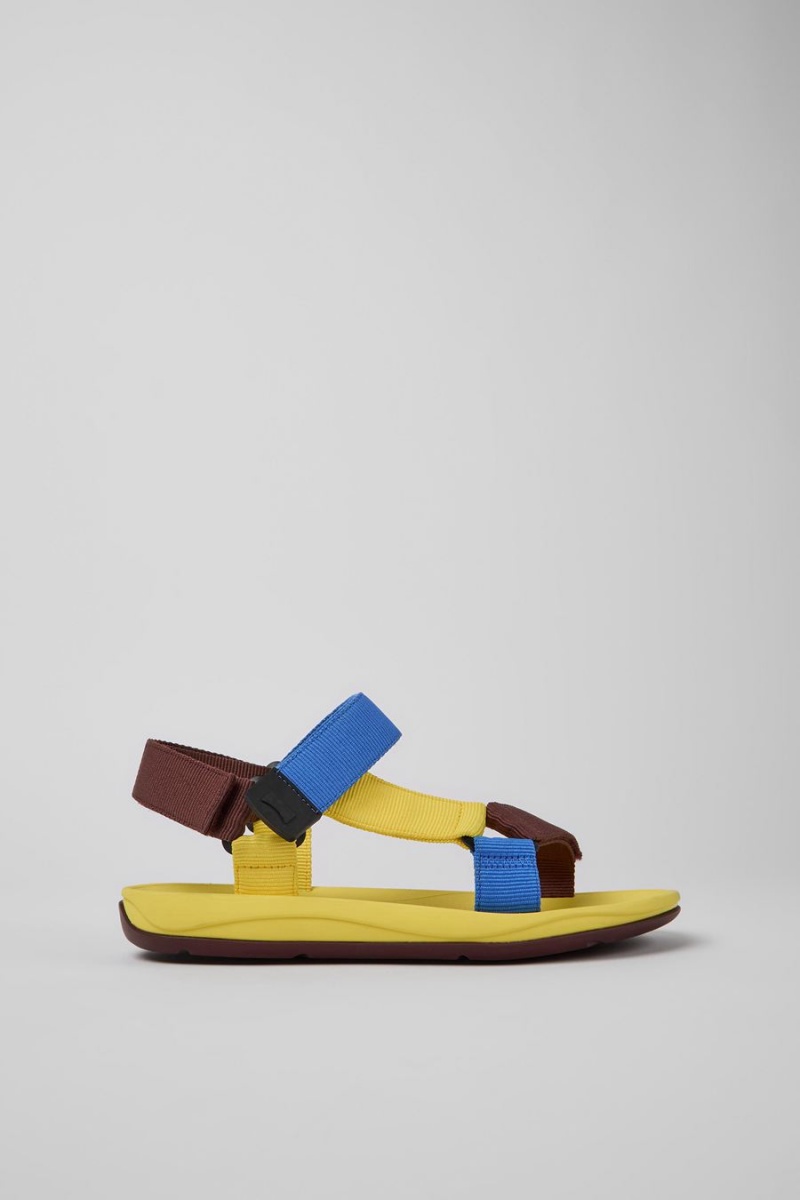 Sandalias Camper Match Hombre Amarillo | SVFNC-5820