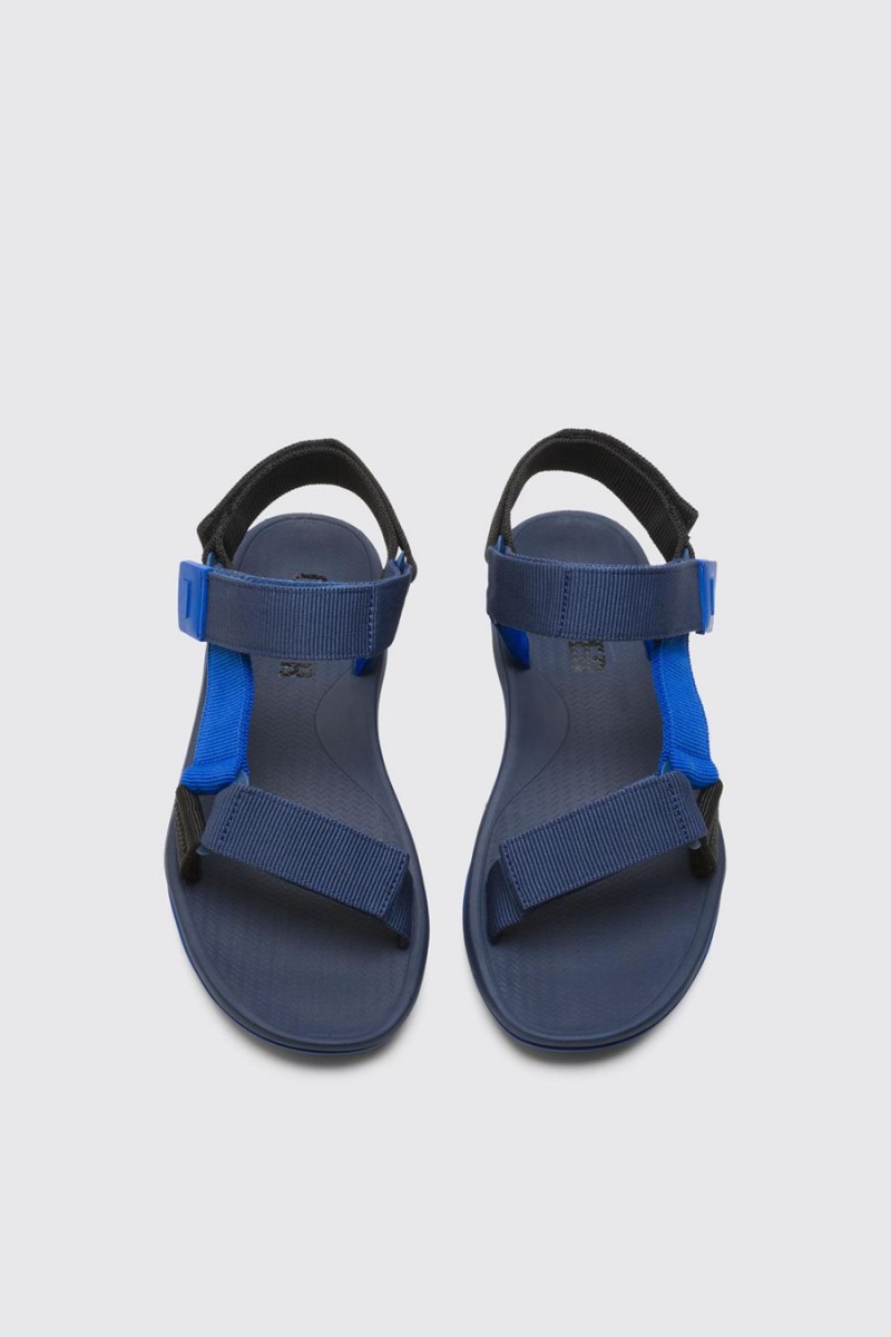 Sandalias Camper Match Hombre Azules | ARCEK-0653