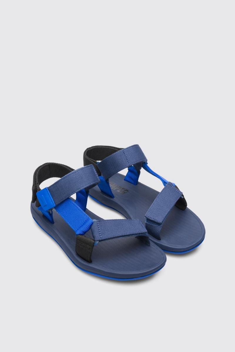 Sandalias Camper Match Hombre Azules | ARCEK-0653