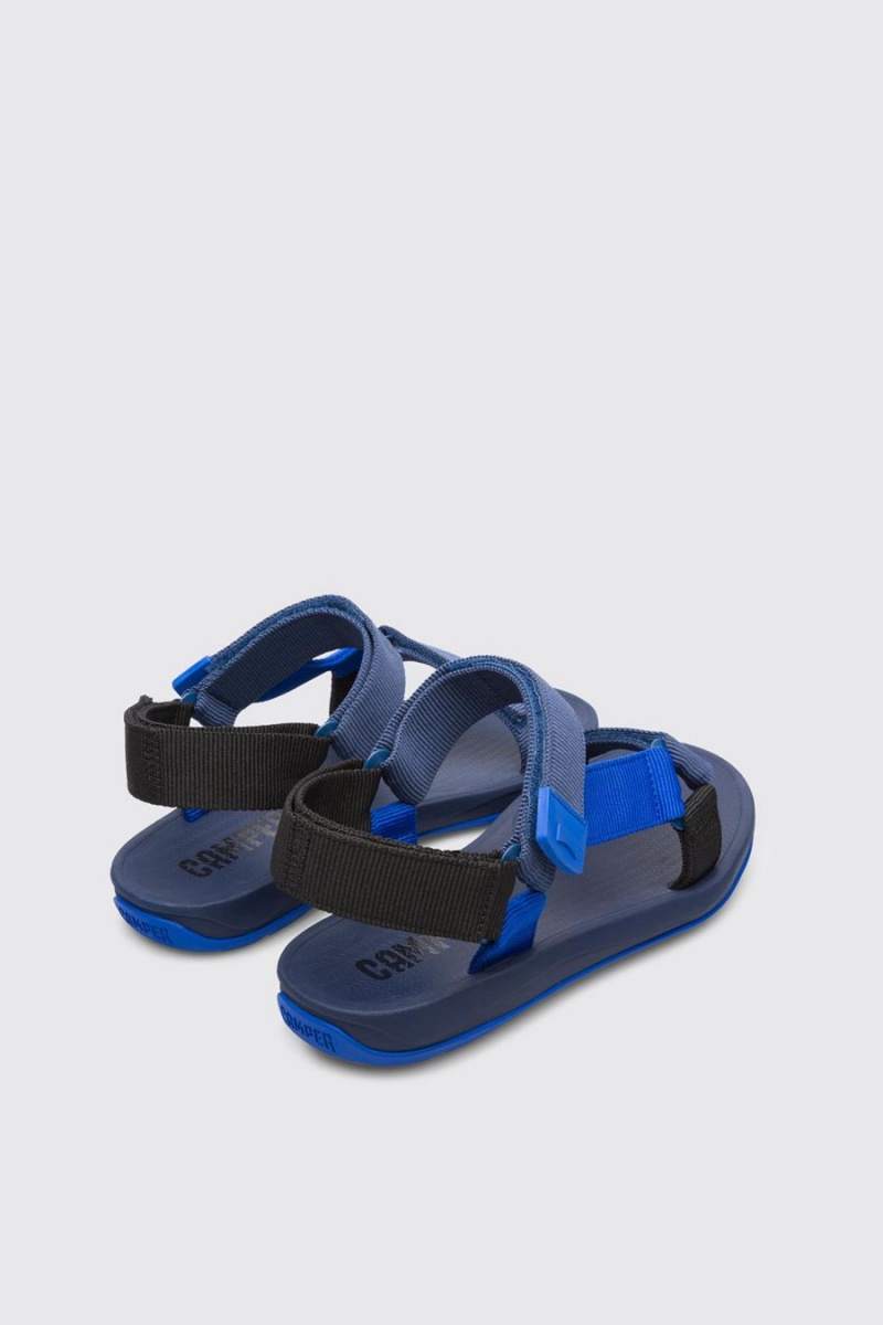 Sandalias Camper Match Hombre Azules | ARCEK-0653