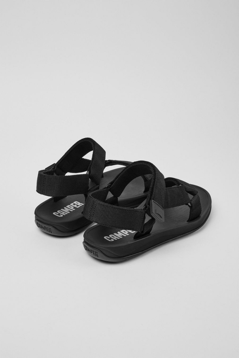 Sandalias Camper Match Hombre Negras | NSWDZ-0763
