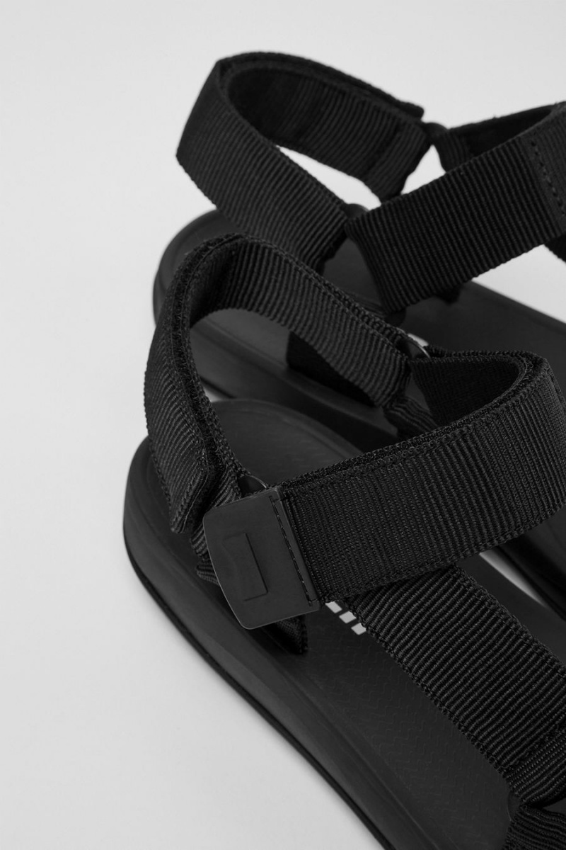 Sandalias Camper Match Hombre Negras | NSWDZ-0763