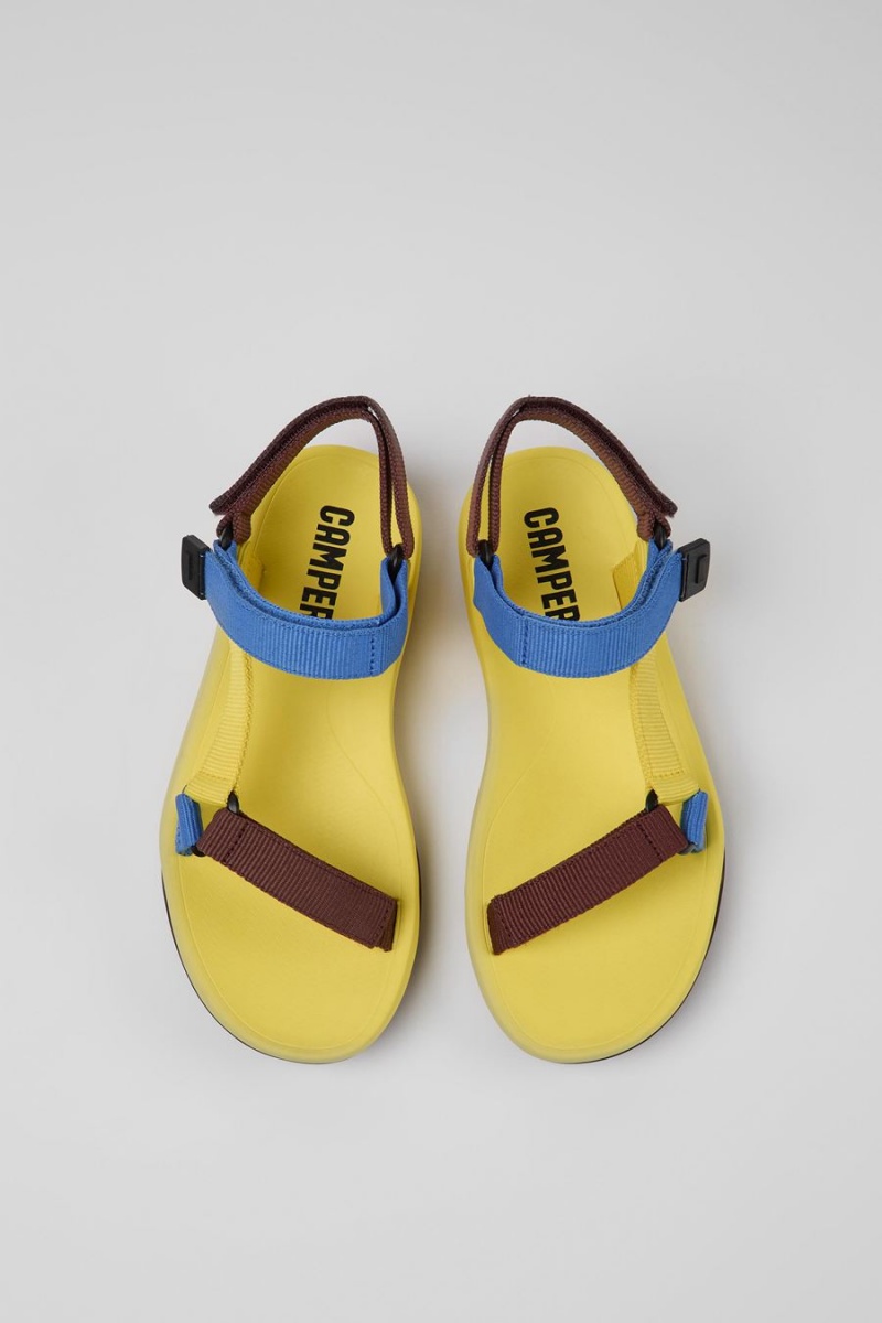 Sandalias Camper Match Mujer Amarillo | NGUFJ-6950