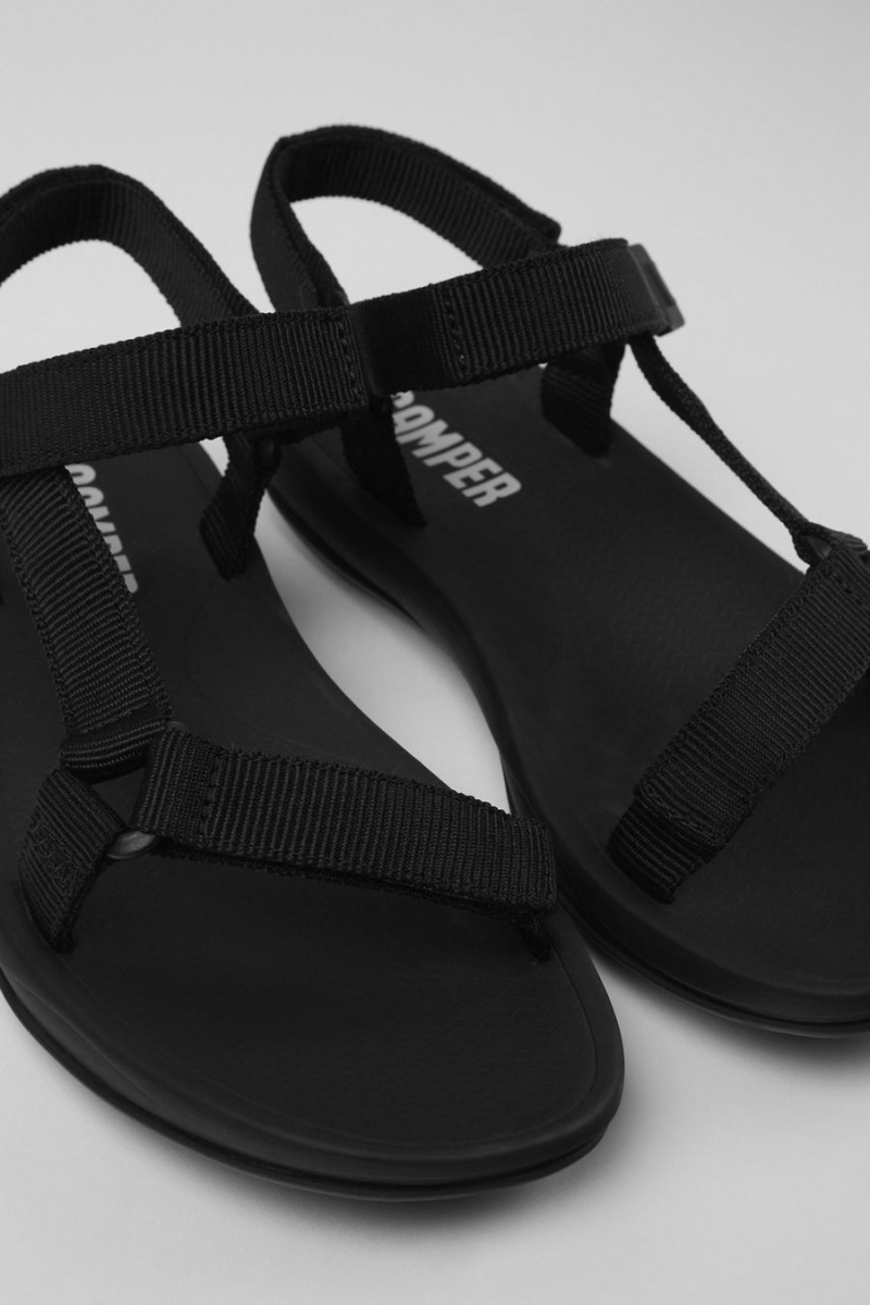 Sandalias Camper Match Mujer Negras | XYBIZ-5261