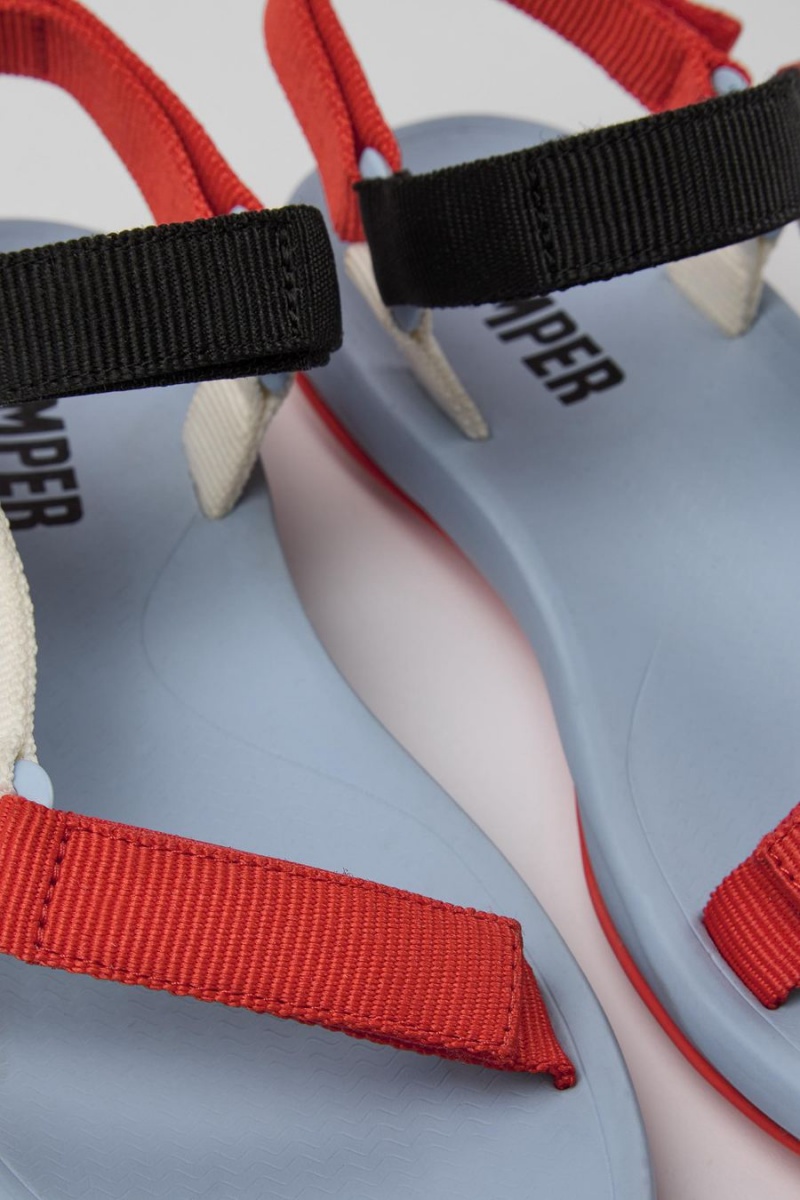 Sandalias Camper Match Mujer Rojas | HYXNZ-2835