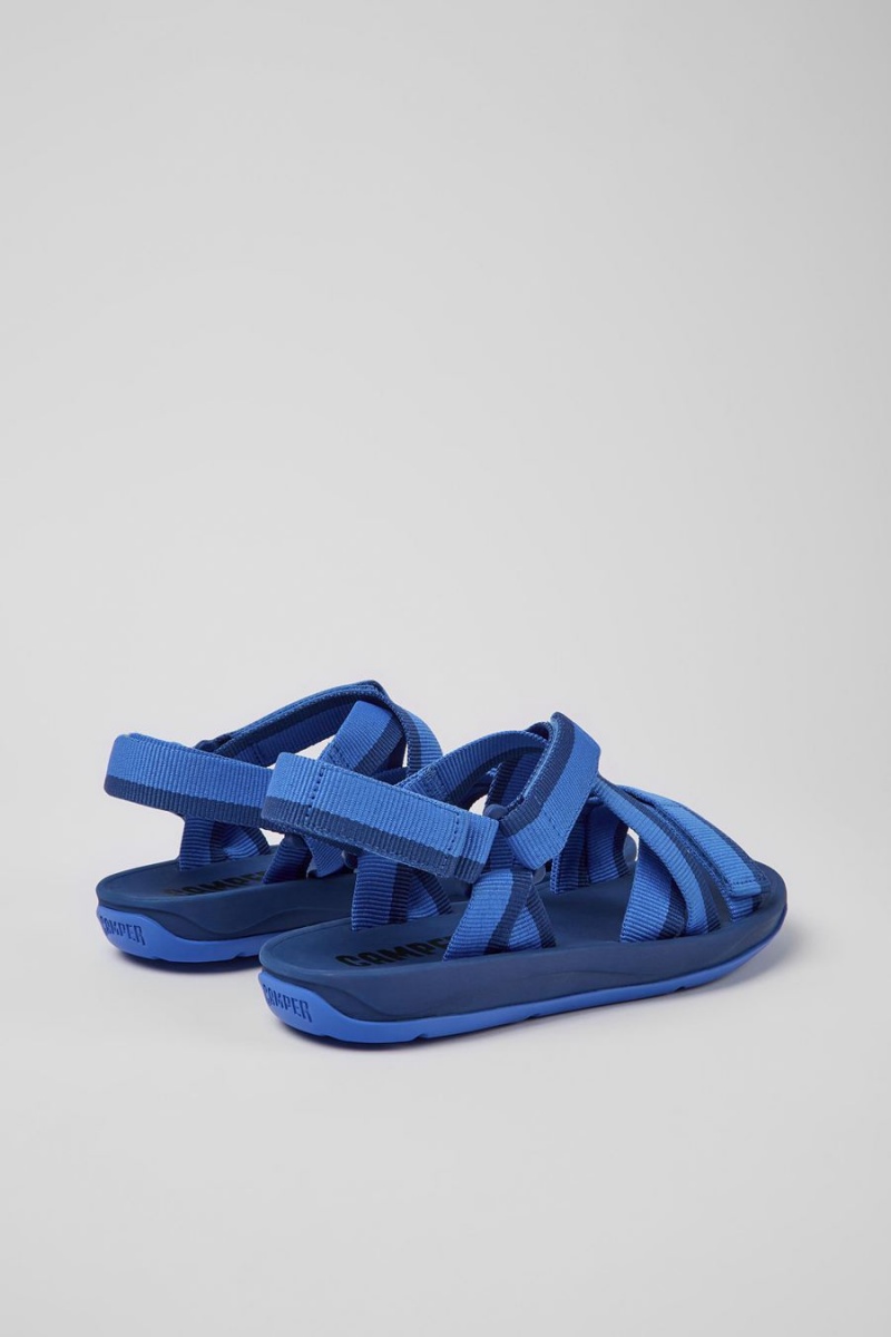 Sandalias Camper Match Recycled Pet Hombre Azules | TZGDQ-8142