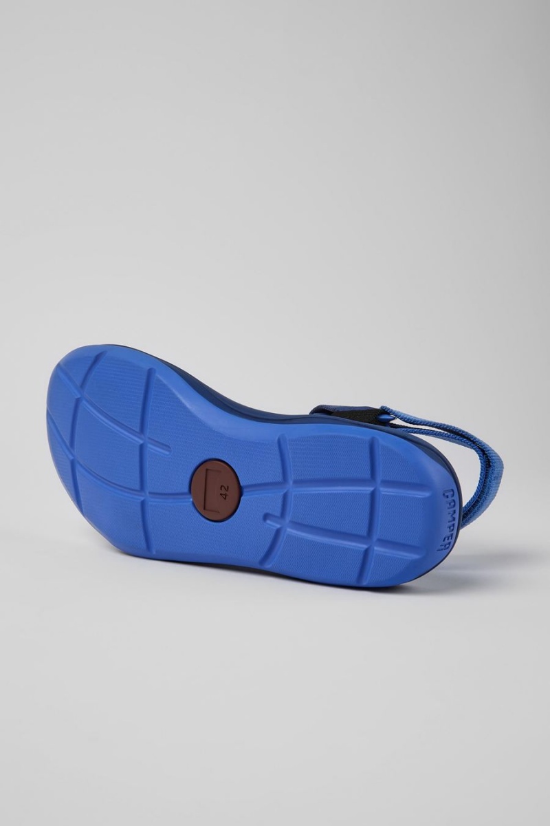 Sandalias Camper Match Recycled Pet Hombre Azules | TBYIN-2487