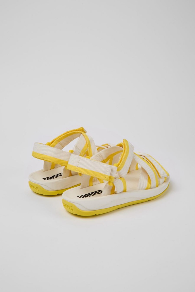 Sandalias Camper Match Recycled Pet Mujer Amarillo | KLWMP-2610
