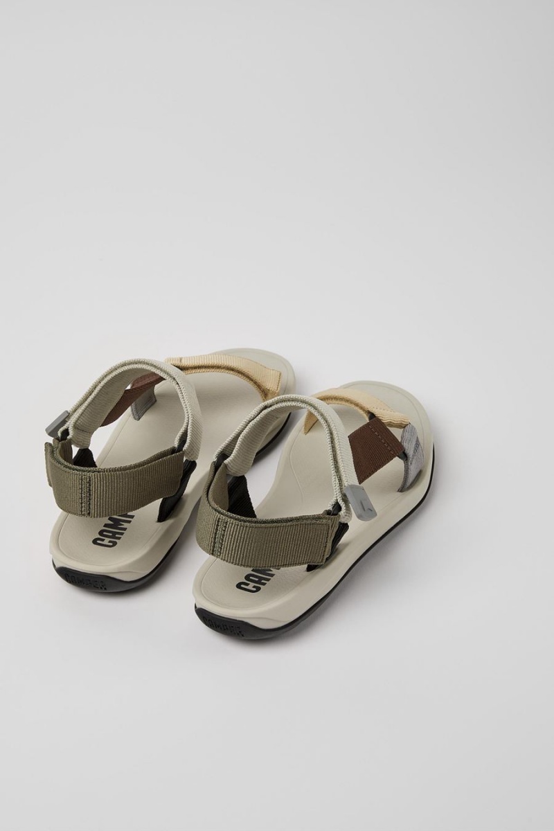 Sandalias Camper Match Textil Hombre Beige | WAUIM-2054