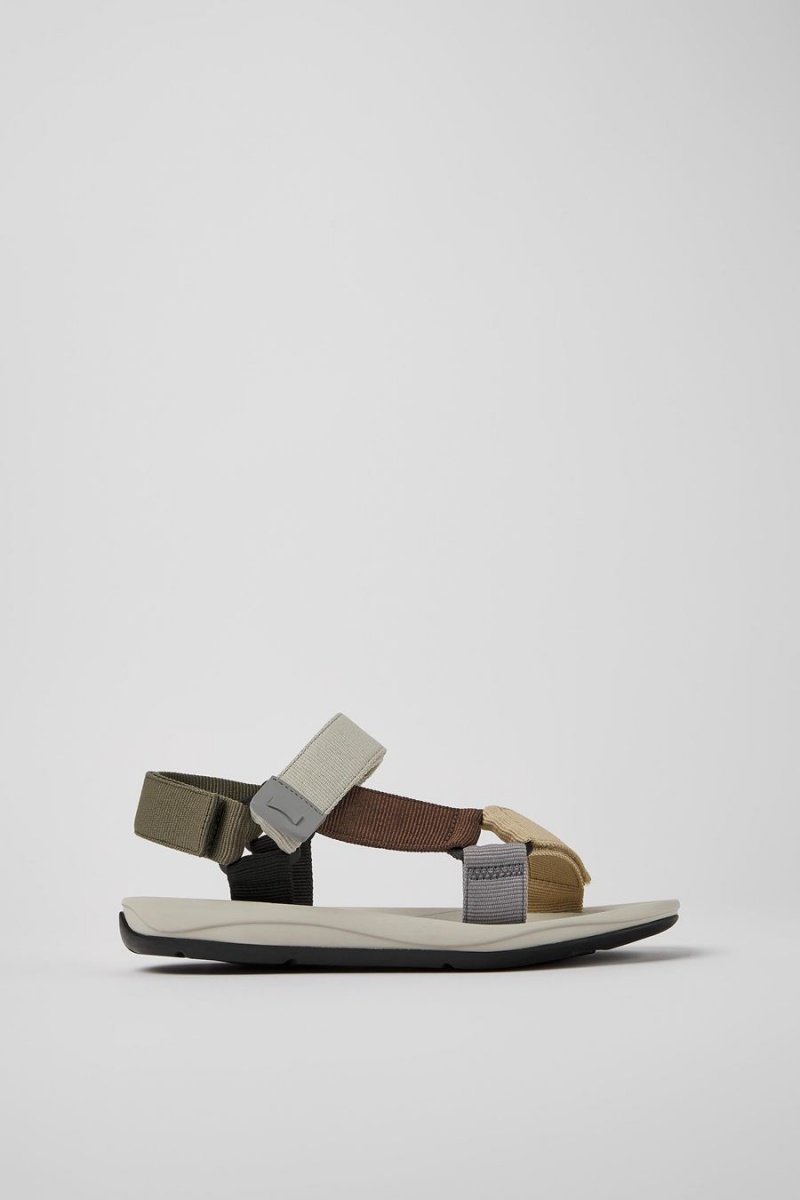 Sandalias Camper Match Textil Hombre Beige | WAUIM-2054