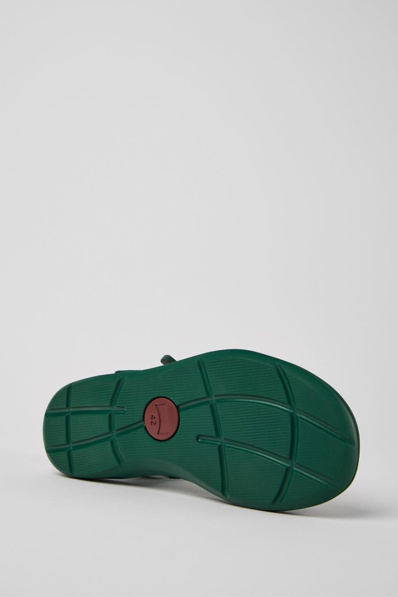 Sandalias Camper Match Textil Hombre Verde | YUQBO-0156