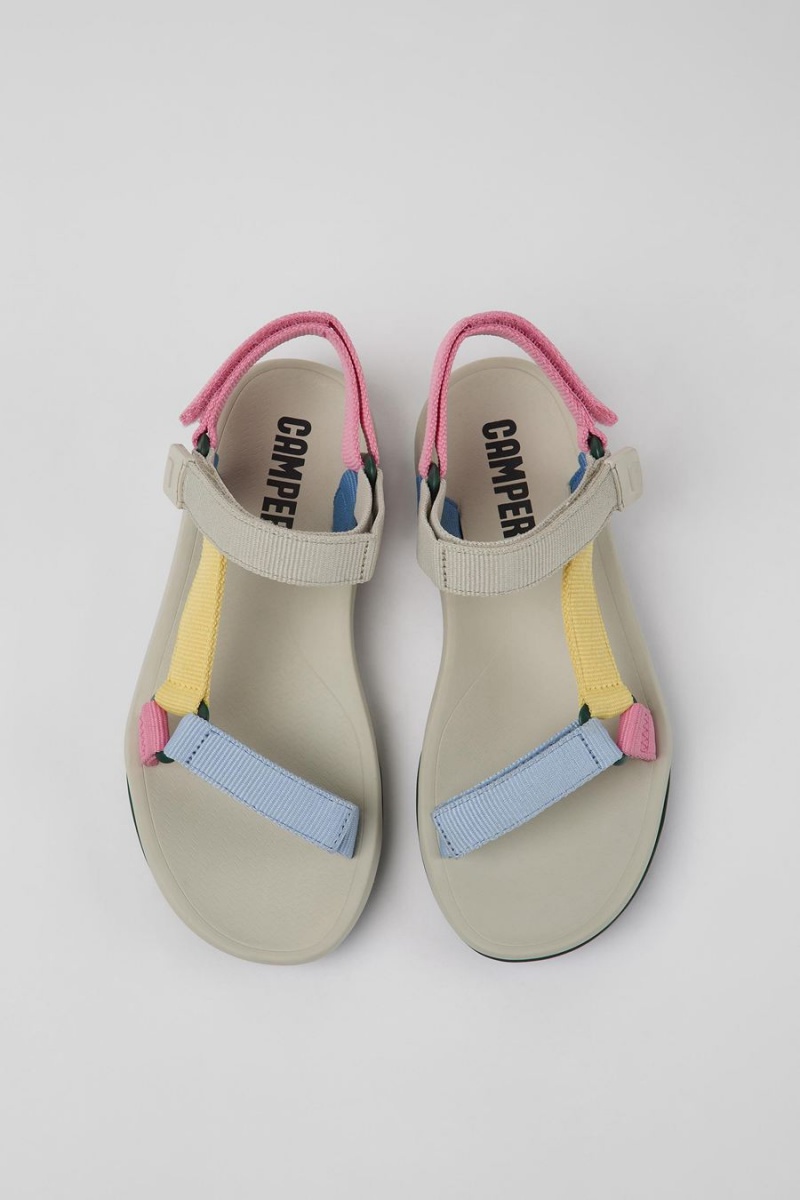 Sandalias Camper Match Textil Mujer Beige | WFNPS-5084