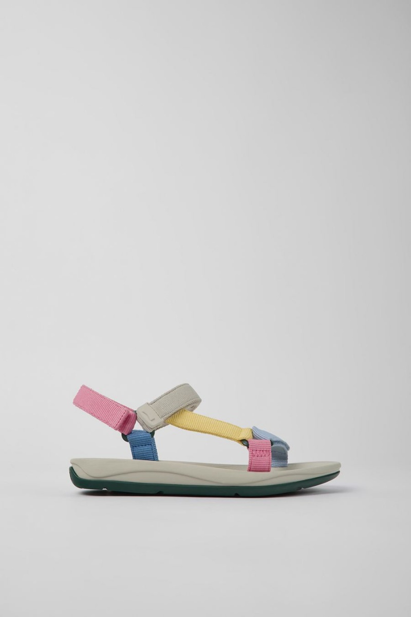 Sandalias Camper Match Textil Mujer Beige | WFNPS-5084