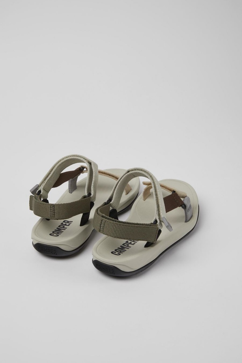 Sandalias Camper Match Textil Mujer Beige | GAMVU-7019