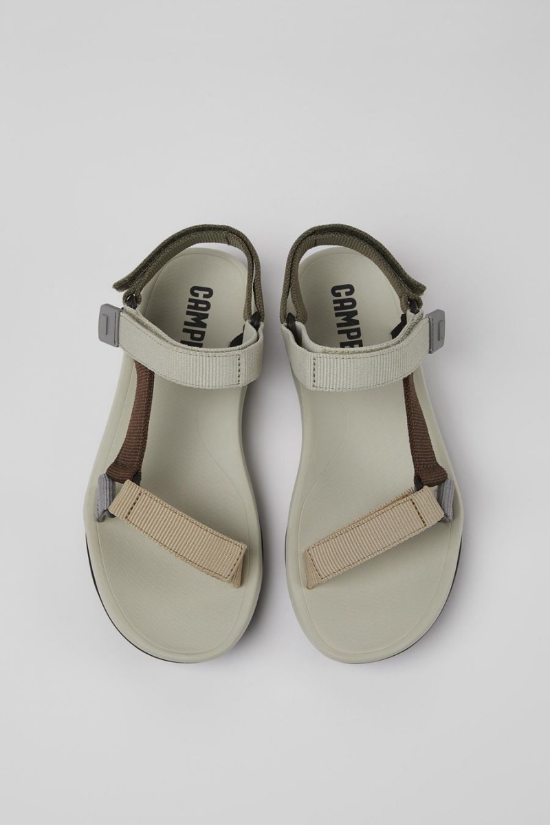 Sandalias Camper Match Textil Mujer Beige | GAMVU-7019