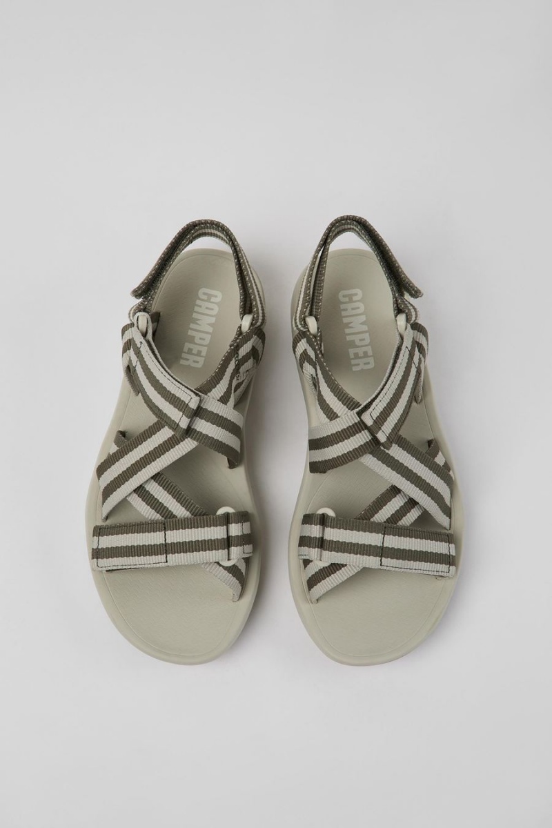 Sandalias Camper Match Textil Mujer Gris | OFDEP-0539