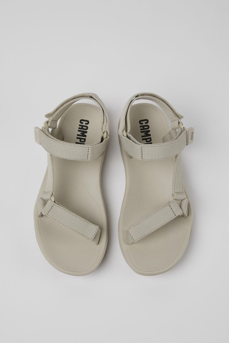 Sandalias Camper Match Textil Mujer Gris | NVKCA-0391