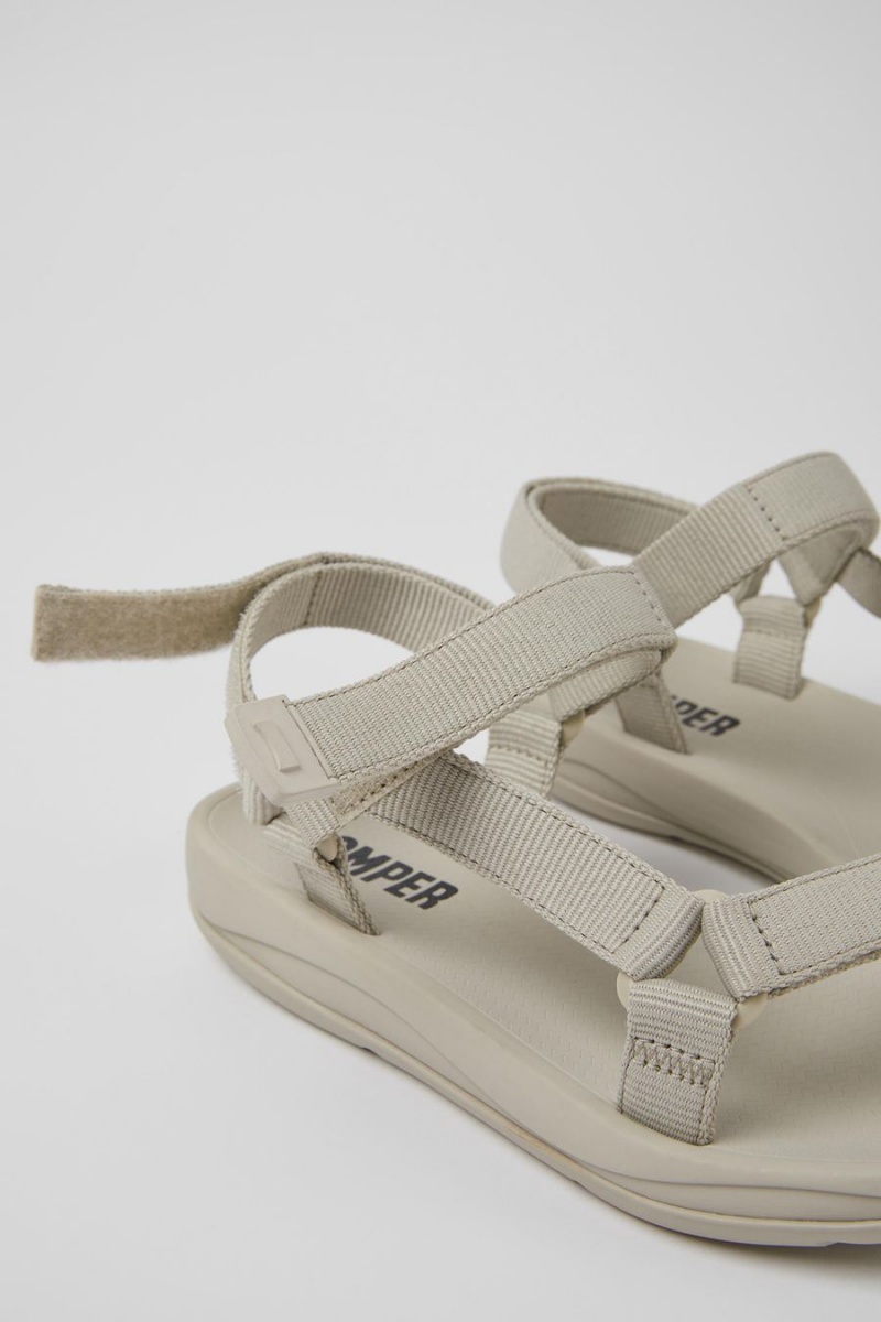 Sandalias Camper Match Textil Mujer Gris | NVKCA-0391