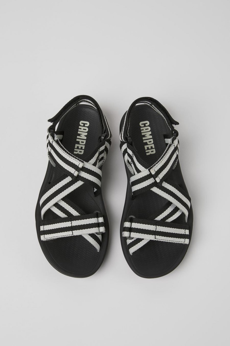 Sandalias Camper Match Textil Mujer Negras | FXDYQ-2410