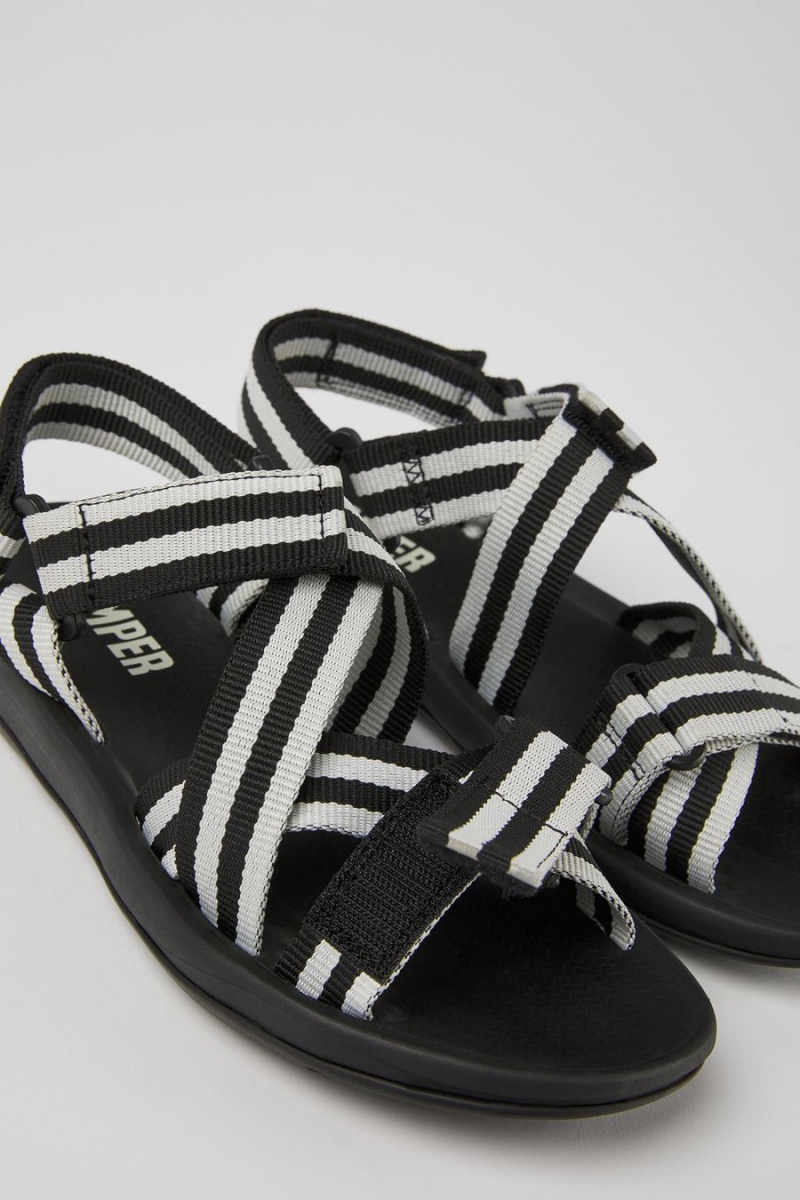 Sandalias Camper Match Textil Mujer Negras | FXDYQ-2410