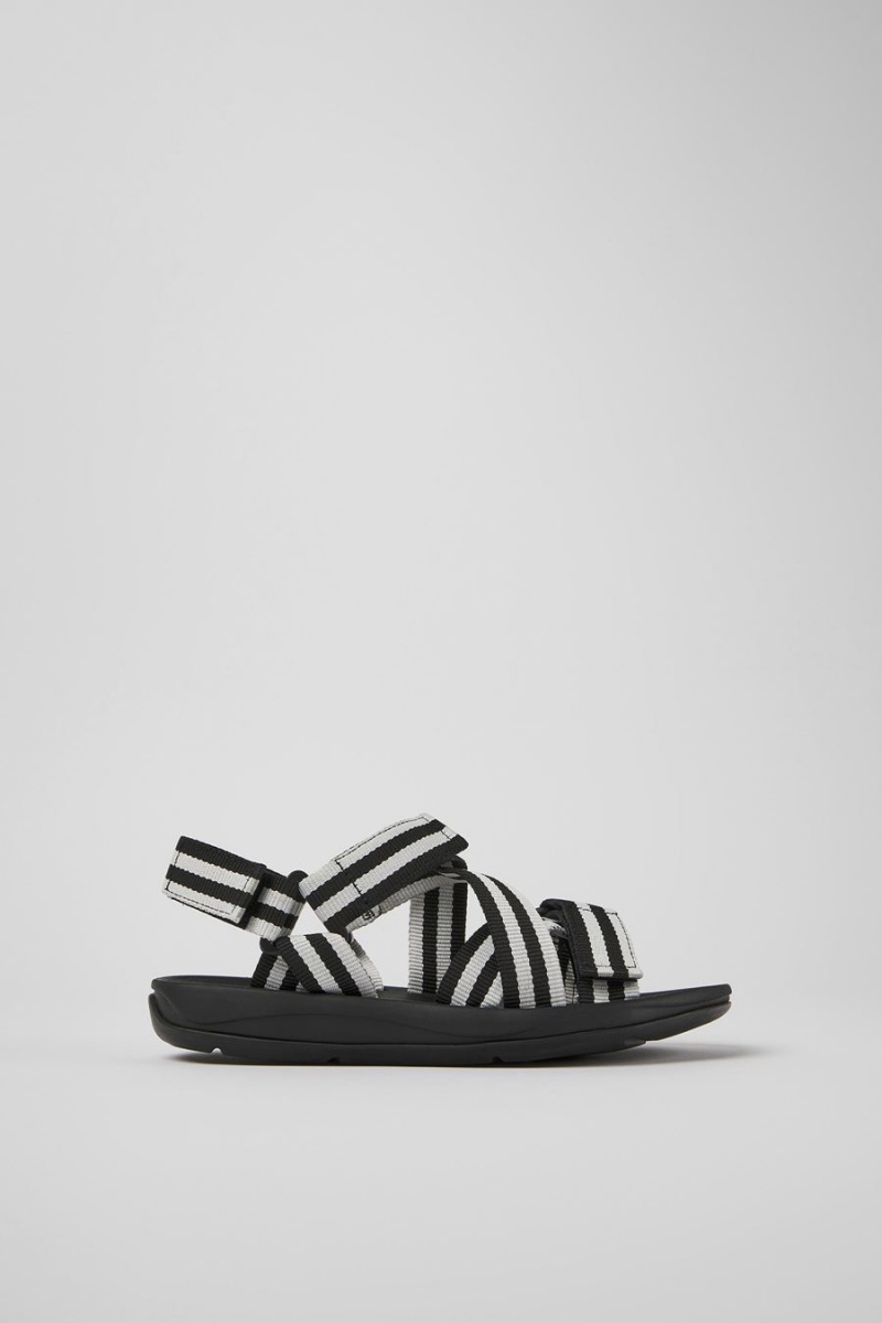 Sandalias Camper Match Textil Mujer Negras | FXDYQ-2410