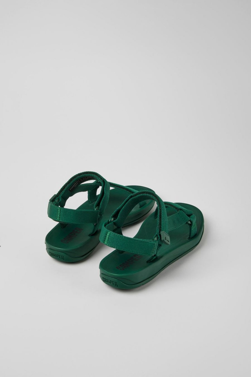 Sandalias Camper Match Textil Mujer Verde | IFGXV-8340