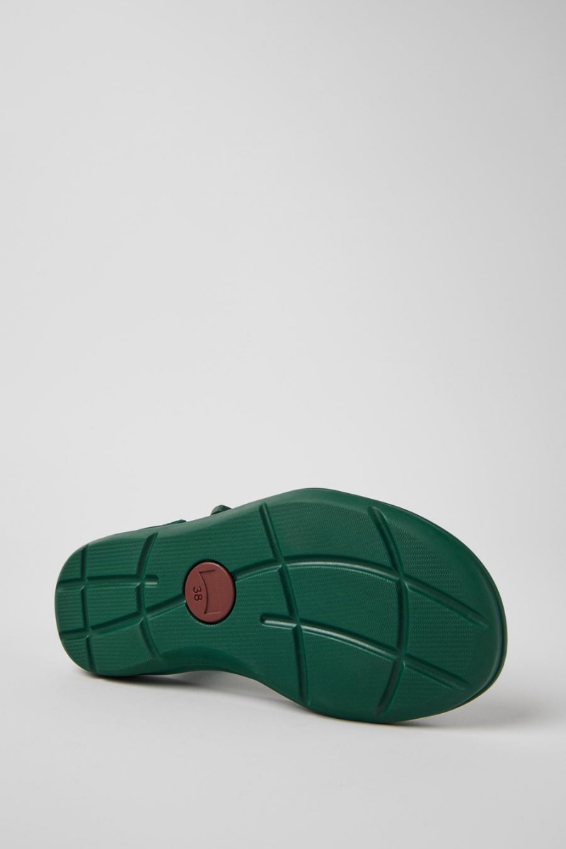 Sandalias Camper Match Textil Mujer Verde | IFGXV-8340